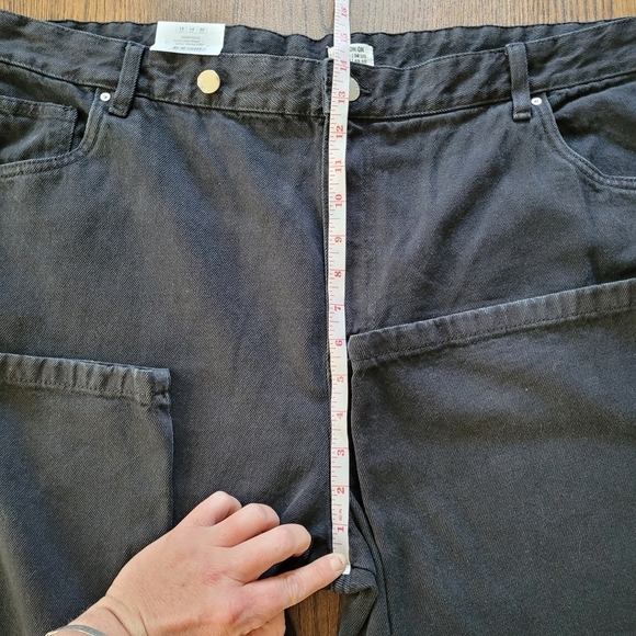Cotton:On Curve Loose Straight Leg Jeans in Black Size Women's 14 NEW with Tags - Picture 8 of 14